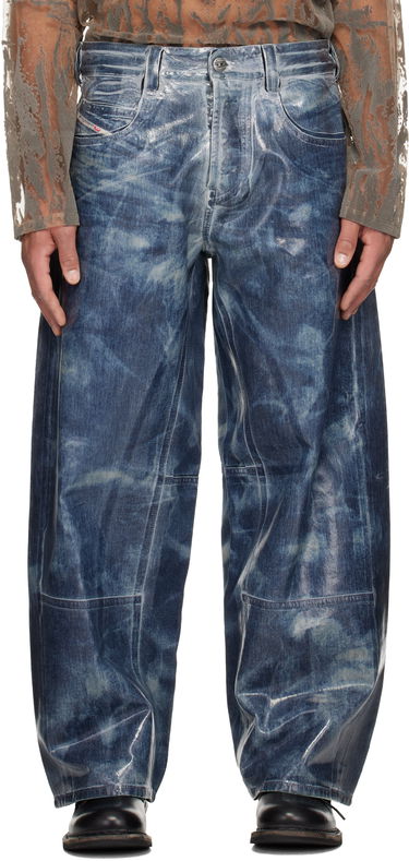 Jeans Diesel 1997 D-Enim-M-Uc-Fsh Wide-Leg Coated Jeans Sininen | A21596-007CU-01, 0