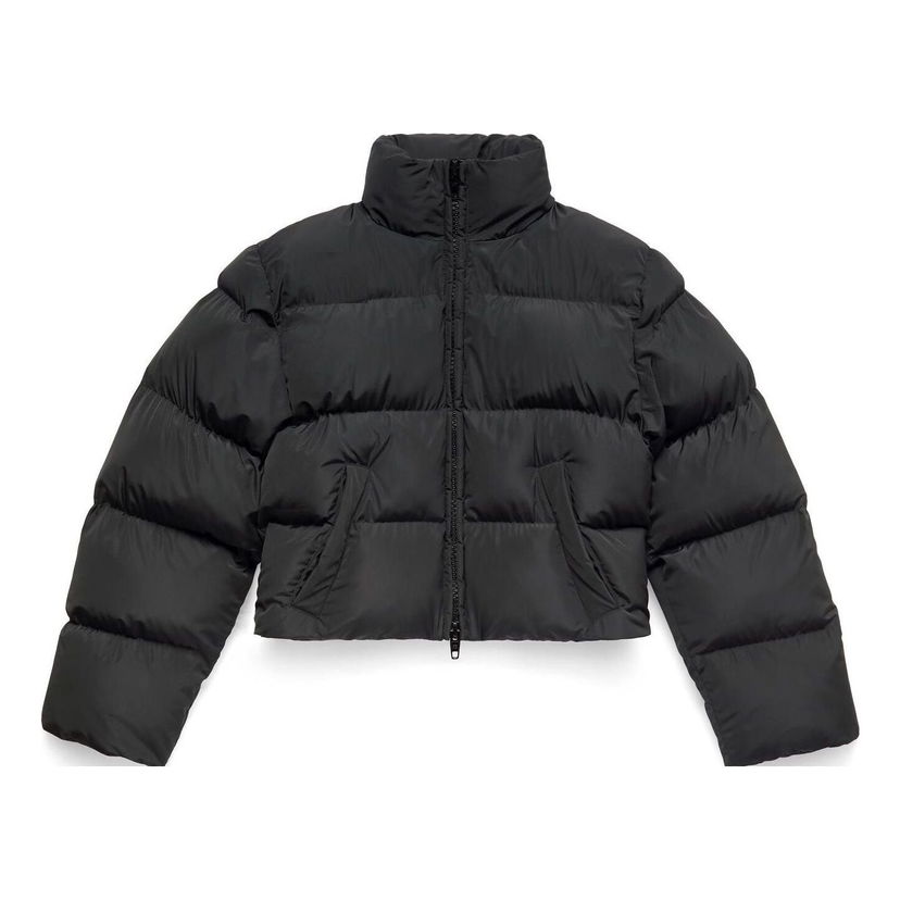 Puffer takki Balenciaga Shrunk Puffer Jacket Musta | 751101TYD361000