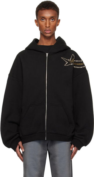 Huppari We11done We11done Meteor Zip Hoodie Musta | WD-TJ3-24-864-U-BK, 0