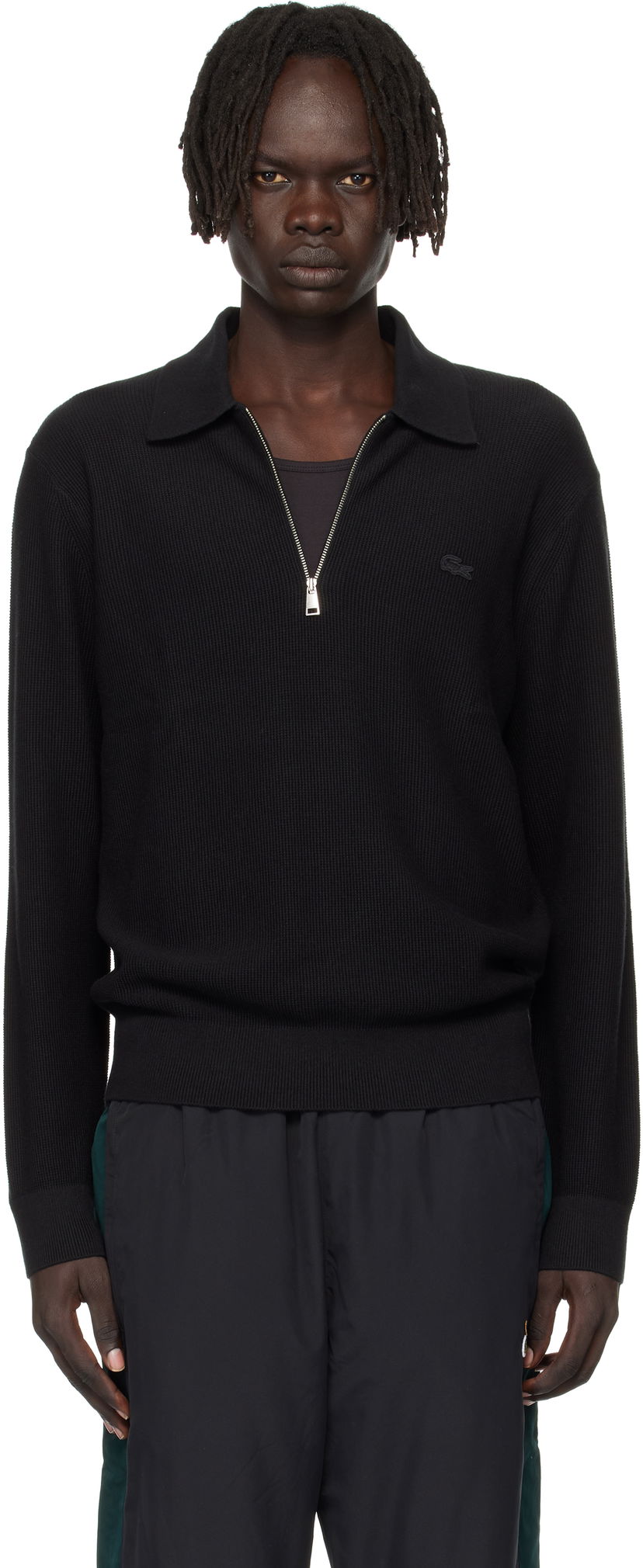 Poolopaita Lacoste Lacoste Half-Zip Polo Musta | AH5187_031