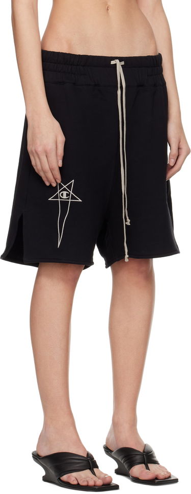 Shortsit Rick Owens Rick Owens Champion Edition French Terry Shorts Musta | CW01E1683 CHFE, 1
