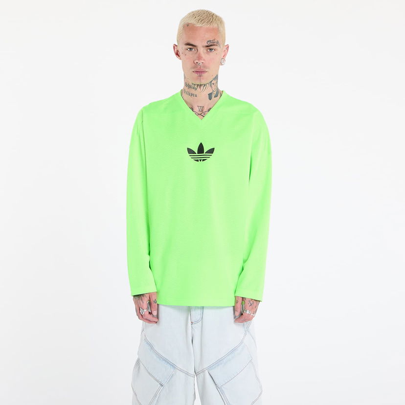 T-paita adidas Originals Adicolor Mesh Long Sleeve Tee Vihreä | JW8379