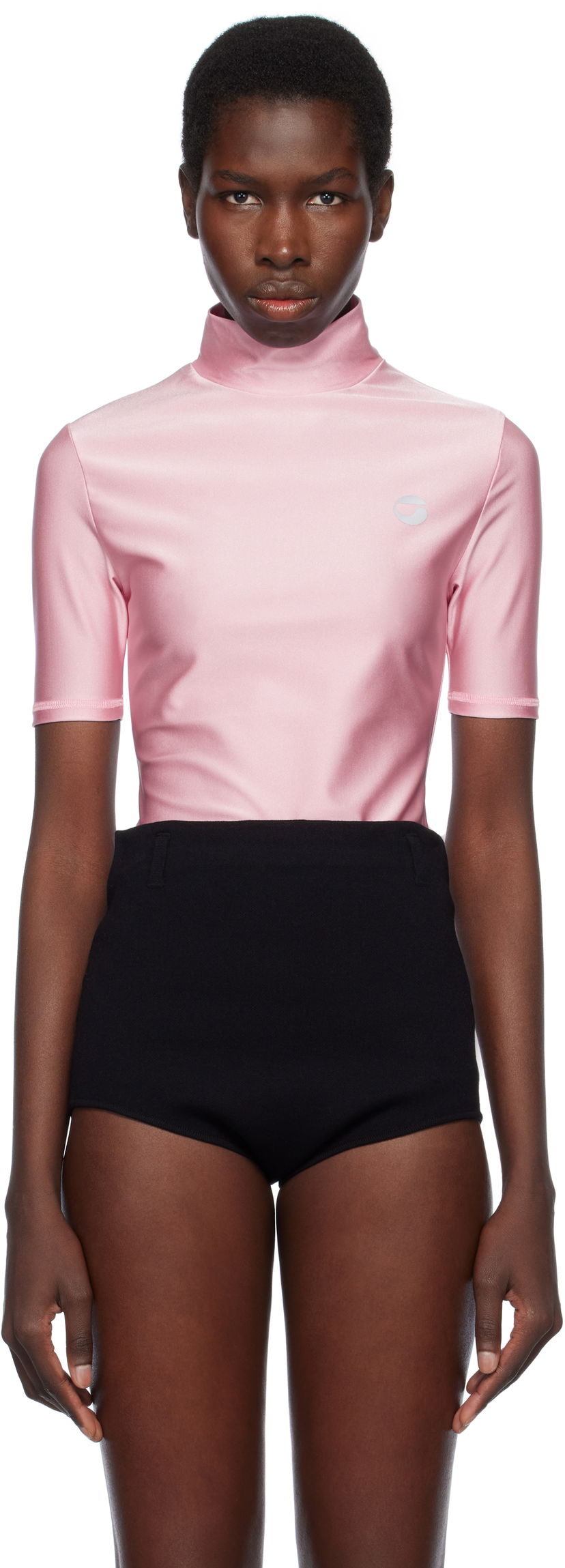 T-paita Coperni Coperni High Neck Fitted Top Vaaleanpunainen | COPJS20BISF5001