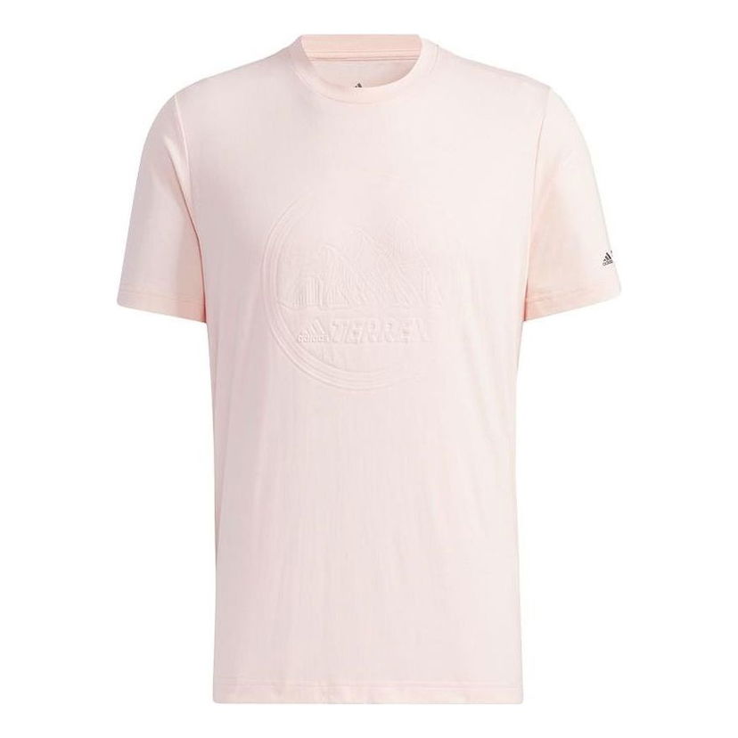 T-paita adidas Performance Terrex Mountains Graphic T-Shirt Vaaleanpunainen | GN9461