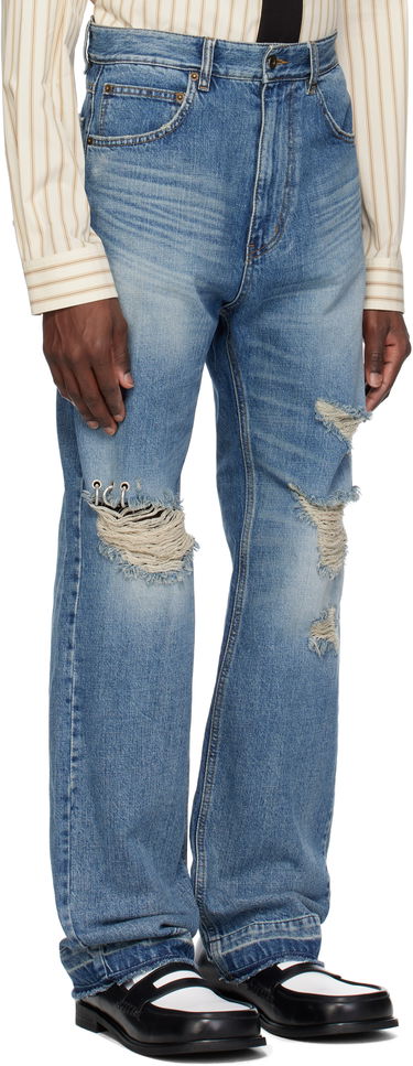 Jeans We11done We11done Distressed Jeans Sininen | WD-DP0-25-333-M-BL, 1
