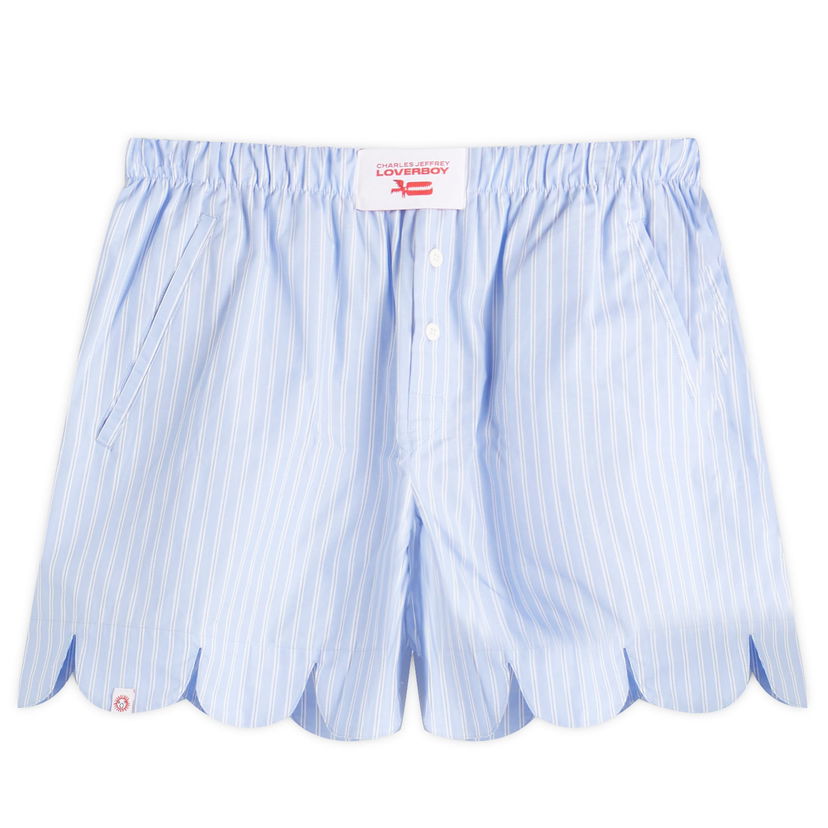 Nyrkkeilijät Charles Jeffrey Loverboy Charles Jeffrey Loverboy Women's Scalloped Boxer Shorts, Large Sininen | 054030402