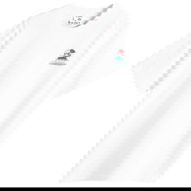 T-paita Casablanca Montagne Ondulée Screen Printed T-Shirt, Size Large Valkoinen | MPF25-JTS-001-04, 1