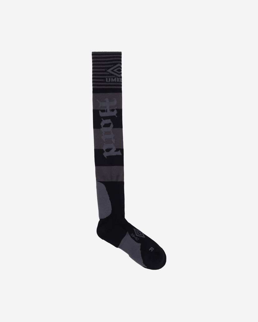 Sukat Umbro Hard Times Knee-High Socks Musta | UBMW0262YA12 BLK0028