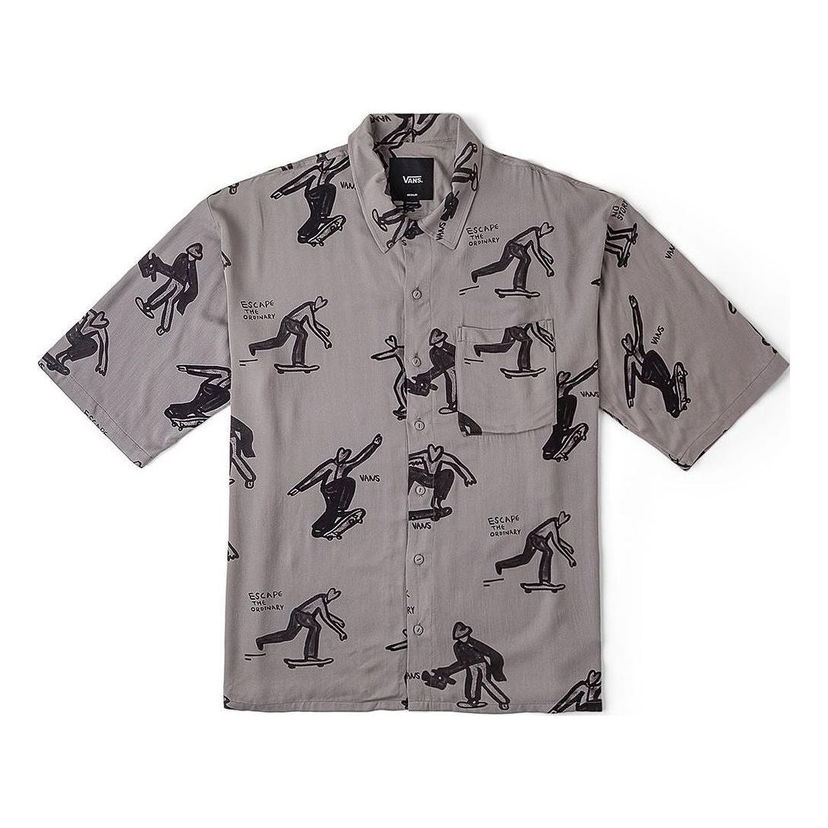 Paita Vans Asia Artist Collection Graphic Shirt Harmaa | VN000J2XDGC