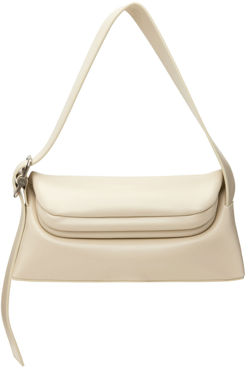Käsilaukku OSOI Off-White Leather Shoulder Bag Beige | 22FB010-16-05