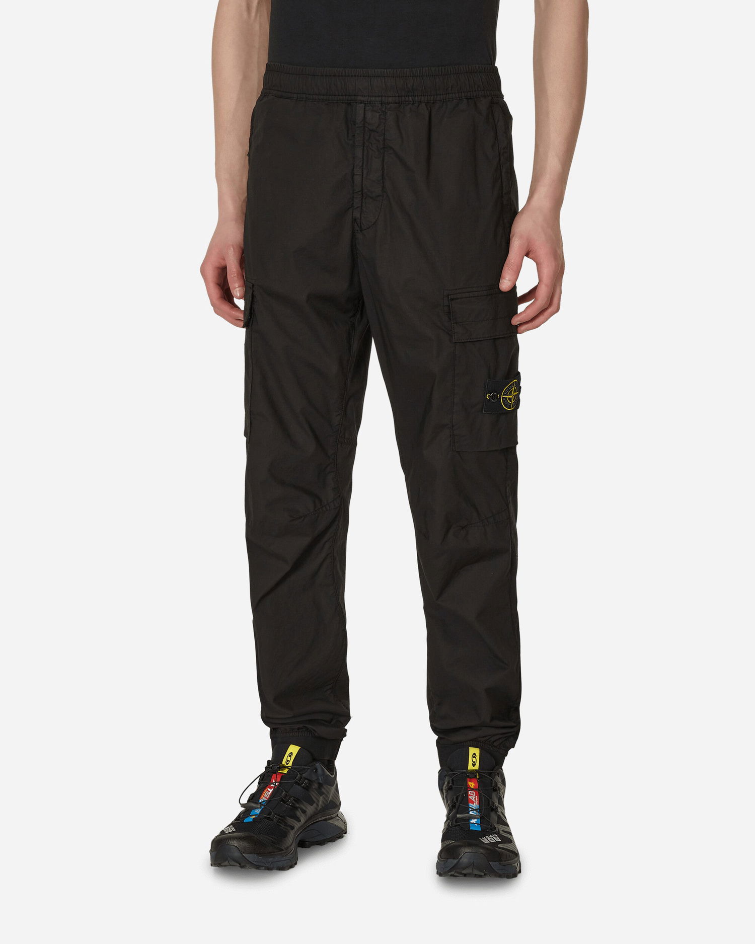 Housut Stone Island Regular Tapered Trousers Musta | MO101531303 A0029, 0
