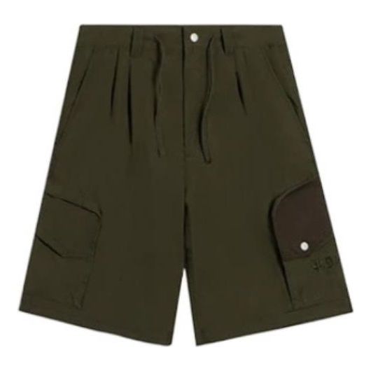 Shortsit Li-Ning Embroidered Logo Cargo Shorts Vihreä | AKSS077-3