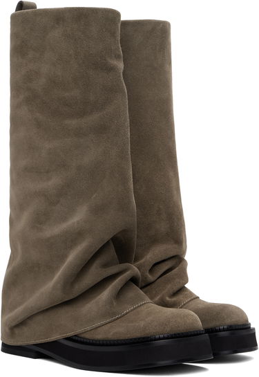 Vaatteet The Attico Attico Robin Suede Combat Boots Harmaa | 250WSH00798 LBT040AA, 3