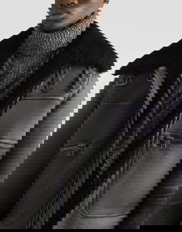 Bomber-takki Dolce & Gabbana Dolce & Gabbana Shearling Bomber Jacket Sininen | G9BTELFUP93M0406, 3