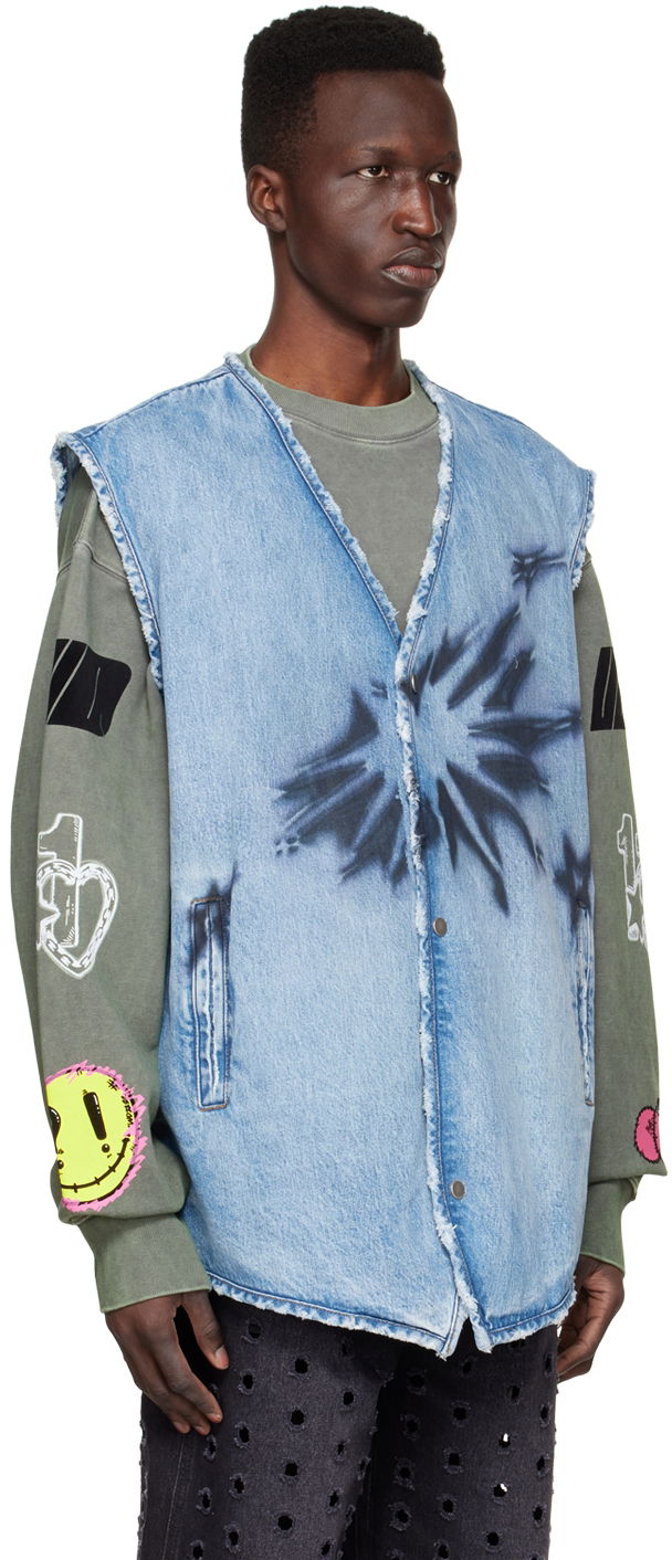 Liivi We11done We11done Sleeveless Denim Vest Sininen | WD-DV1-22-331-M-BL, 1
