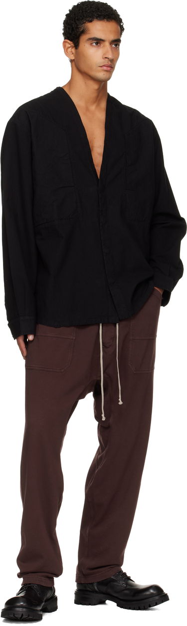 Paita Rick Owens Concordians Larry Jumbo Fogpocket Shirt Musta | DU02E7298 CL, 3