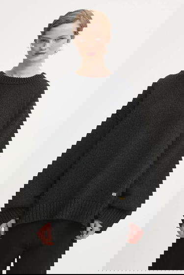 Villapaita GANNI Chunky Wool Mix Harmaa | K2610, 0