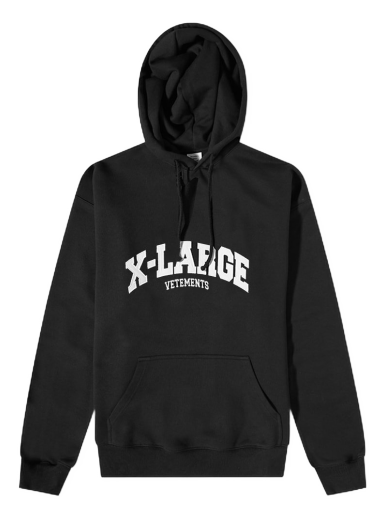 Huppari VETEMENTS X-Large Logo Popover Hoody Musta | UE63HD660B