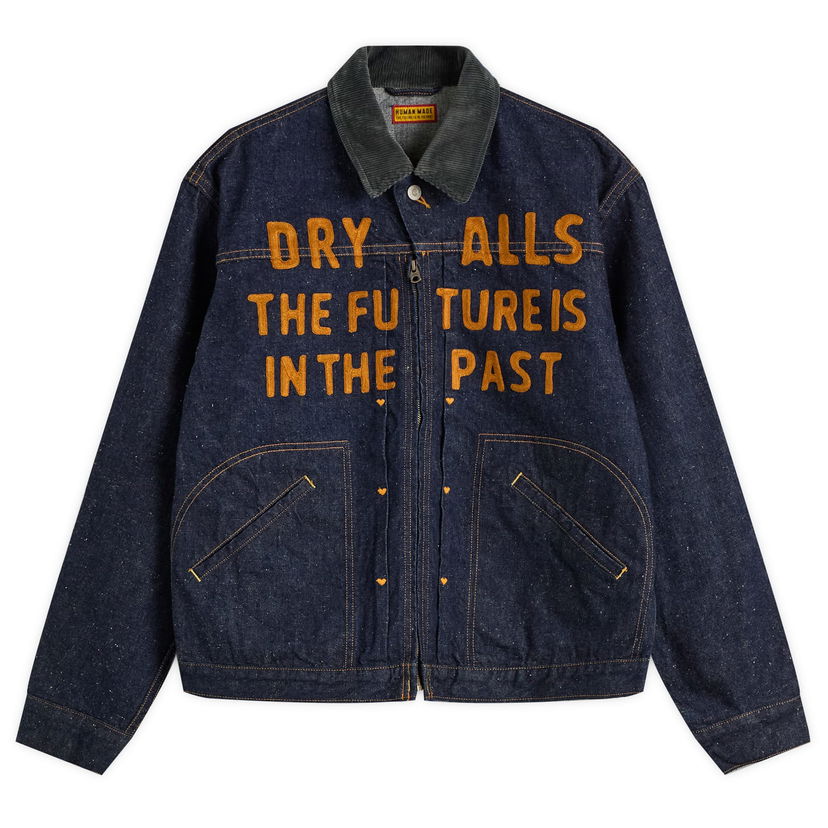 Takki Human Made Zip Denim Work Jacket Tummansininen | HM30JK005-IND