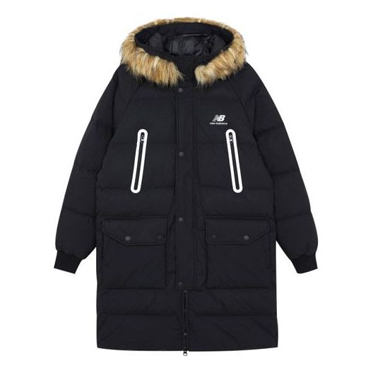 Puffer takki New Balance Classic Long Down Jacket Musta | AMJ14321-BK