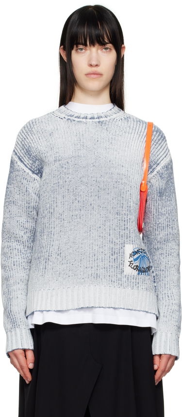 Villapaita Acne Studios Patch Sweater Sininen | B60322-, 4