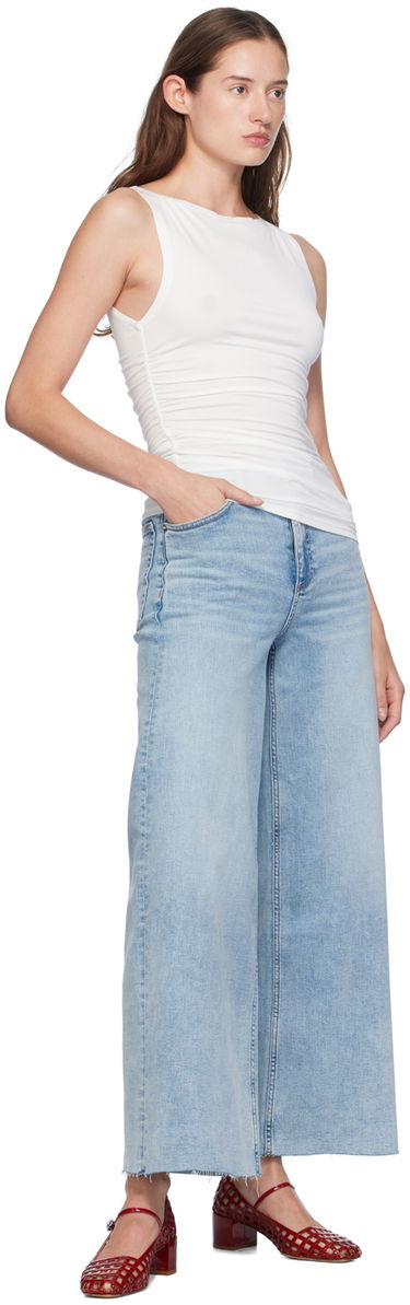 Tankkitoppi rag & bone Luca Shirred Tank Top Valkoinen | WAC24FT002RT02, 3