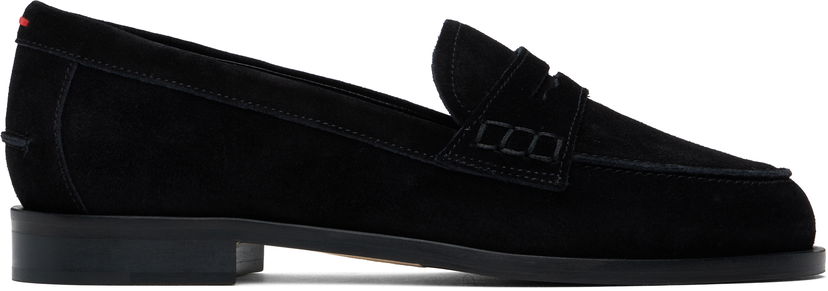 Kengänhoito Aeyde Aeyde Oscar Suede Loafers Musta | A11-FL-VRNR15FL50-FW24-800-022