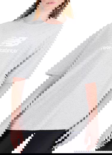 T-paita New Balance Essentials Stacked Logo Harmaa | wt31519-ag, 0