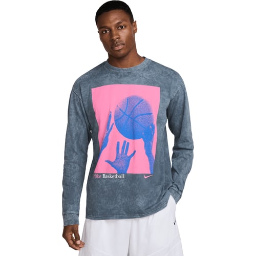 T-paita Nike Long Sleeve Basketball Graphic T-Shirt Sininen | HJ3339