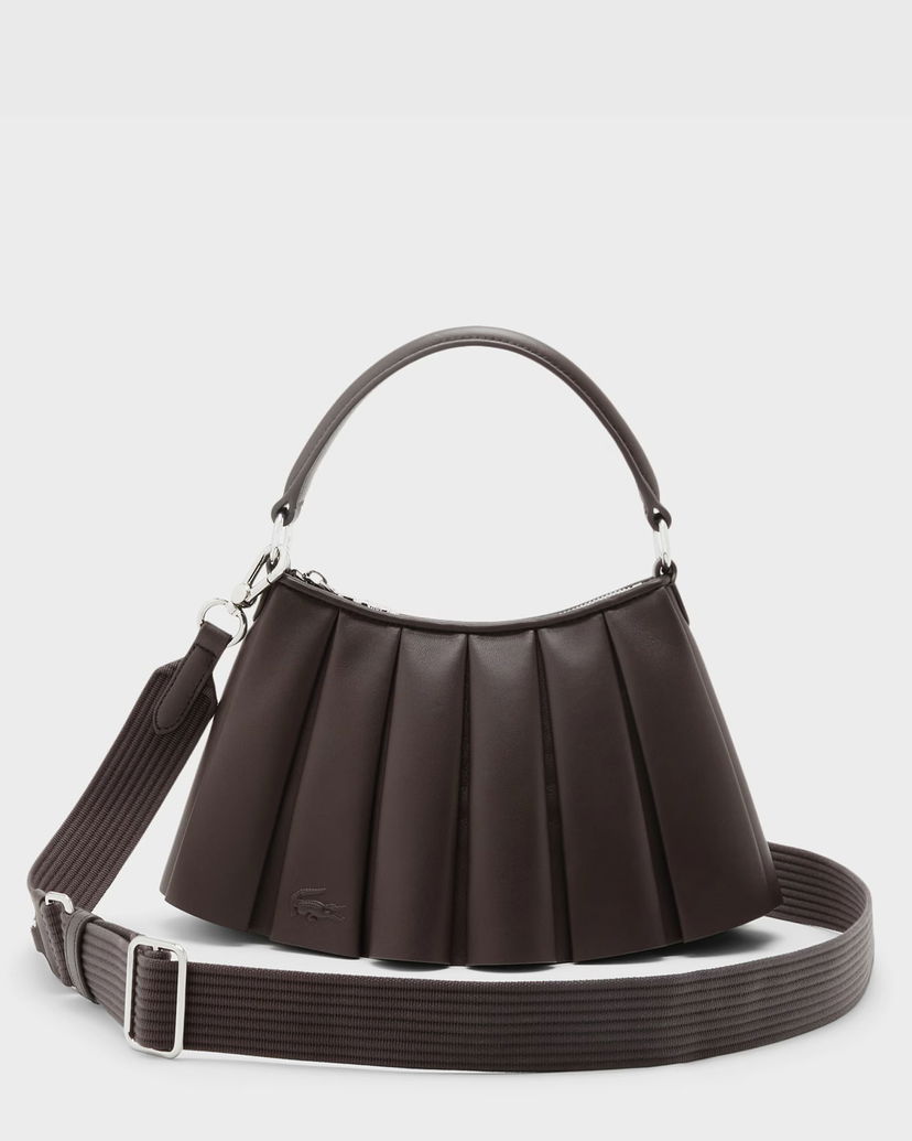 Olkalaukku Lacoste Lenglen Pleated Shoulder Bag Ruskea | NU5011DP-R29
