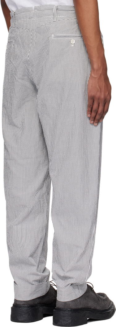 Housut Engineered Garments Engineered Garments Andover Striped Trousers Valkoinen | 25S1F001, 2