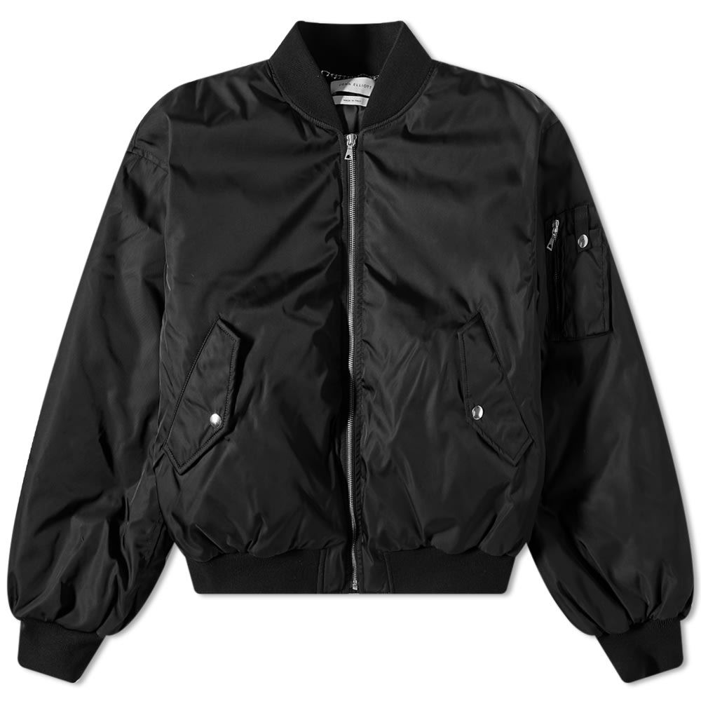Bomber-takki John Elliott Andes Down Bomber Jacket Musta | H261F9510S, 0