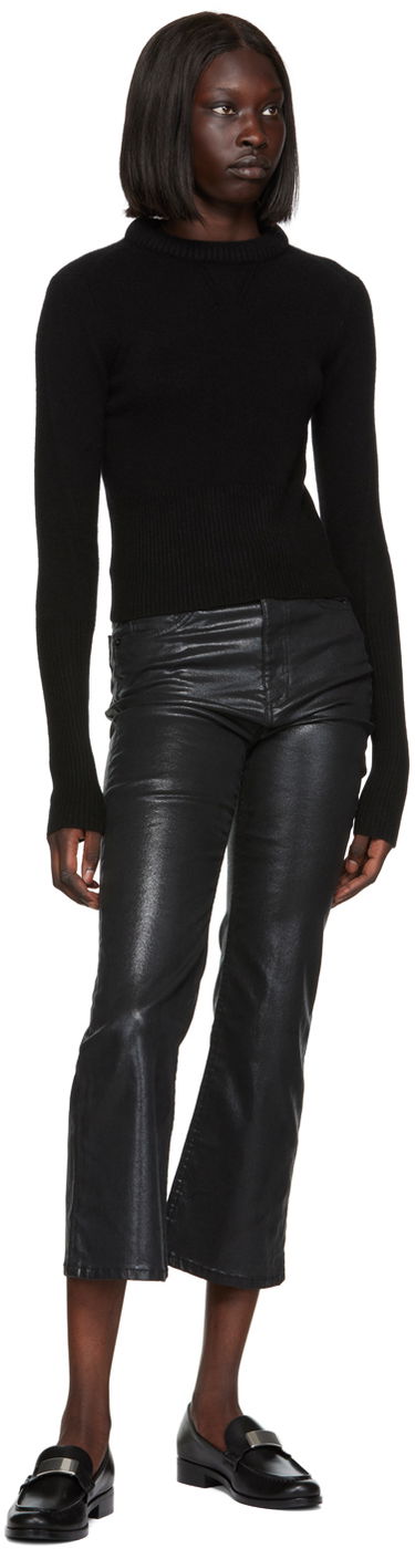 Jeans rag & bone Women's Casey Bootcut Coated Jeans Musta | WDD22F2917SGBL, 3