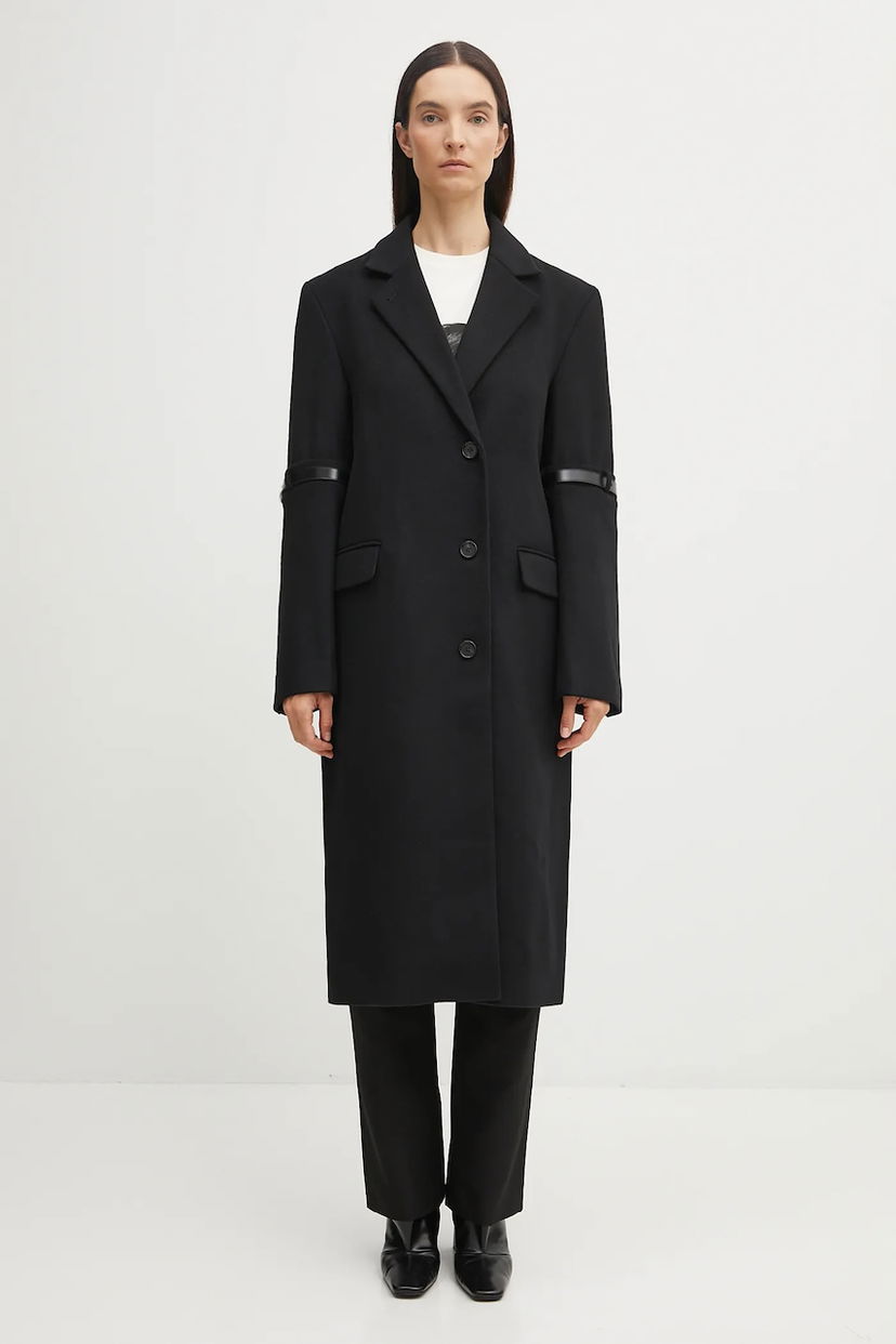 Takit Coperni Coperni Belted Wool Blend Coat Musta | COPM14F1011