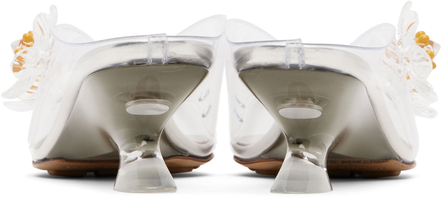 Tennarit ja kengät Bottega Veneta Bottega Veneta Jet Flower Mule Heels Valkoinen | 827717 V2AS3, 1
