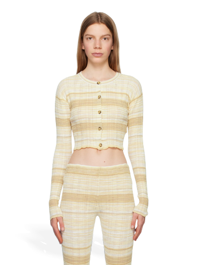 Villapaita Acne Studios x SSENSE Cardigan Beige | FN-WN-KNIT000563