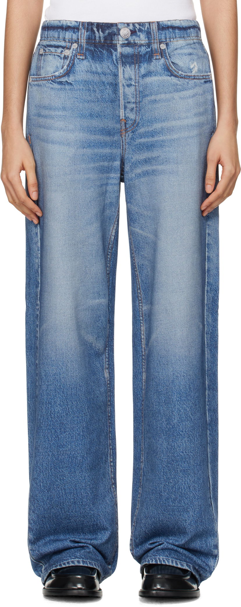 Jeans rag & bone rag & bone Miramar Wide-Leg Lounge Pants Sininen | WCW23F70018201