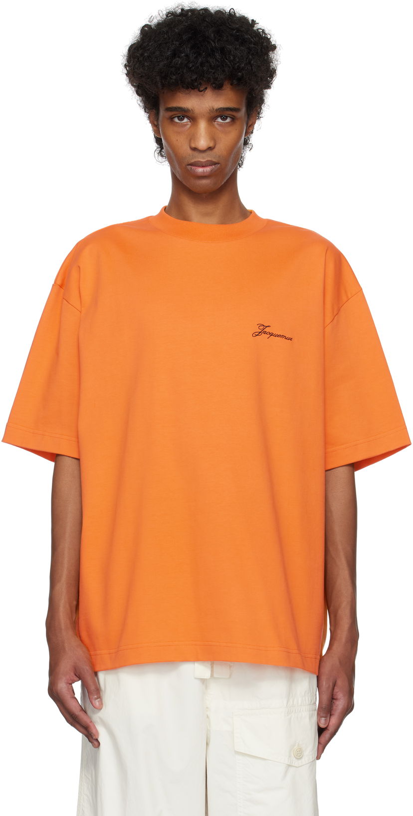 T-paita Jacquemus Jacquemus 'The Haltères' T-Shirt Oranssi | 25E255JS322-2466