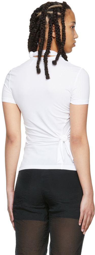 Tankkitoppi Helmut Lang Helmut Lang Twisted Jersey T-Shirt Valkoinen | M02HW507, 2