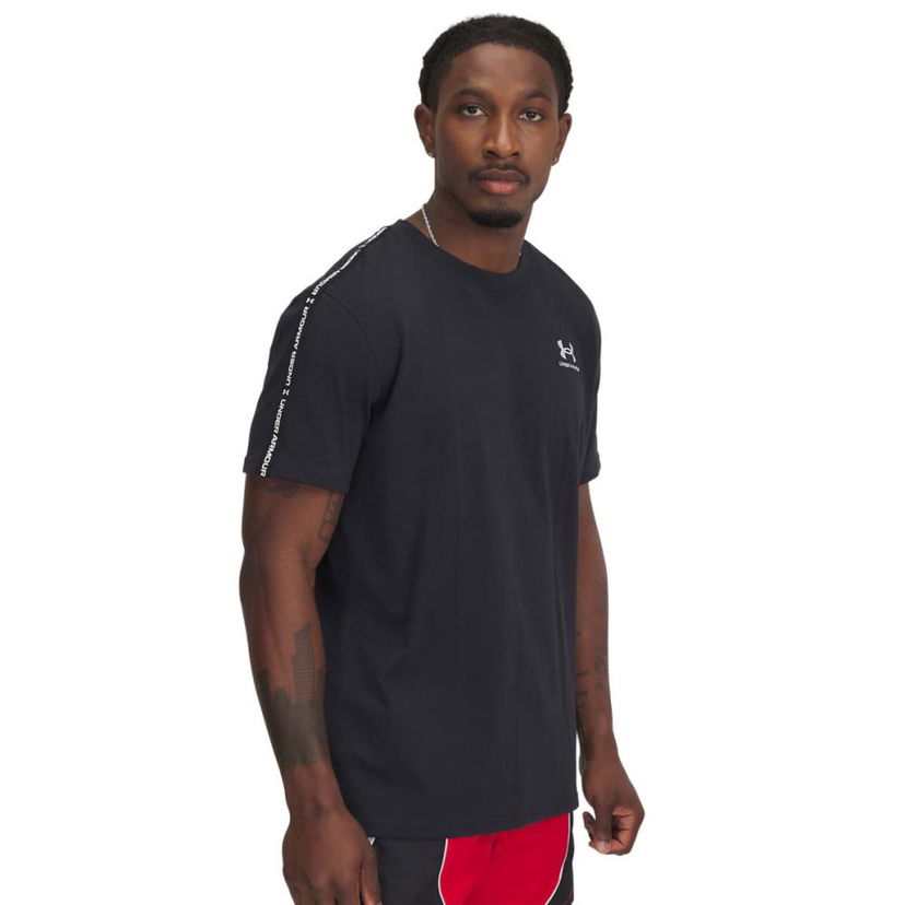T-paita Under Armour Under Armour Icon Taping T-Shirt Musta | 1390300-001