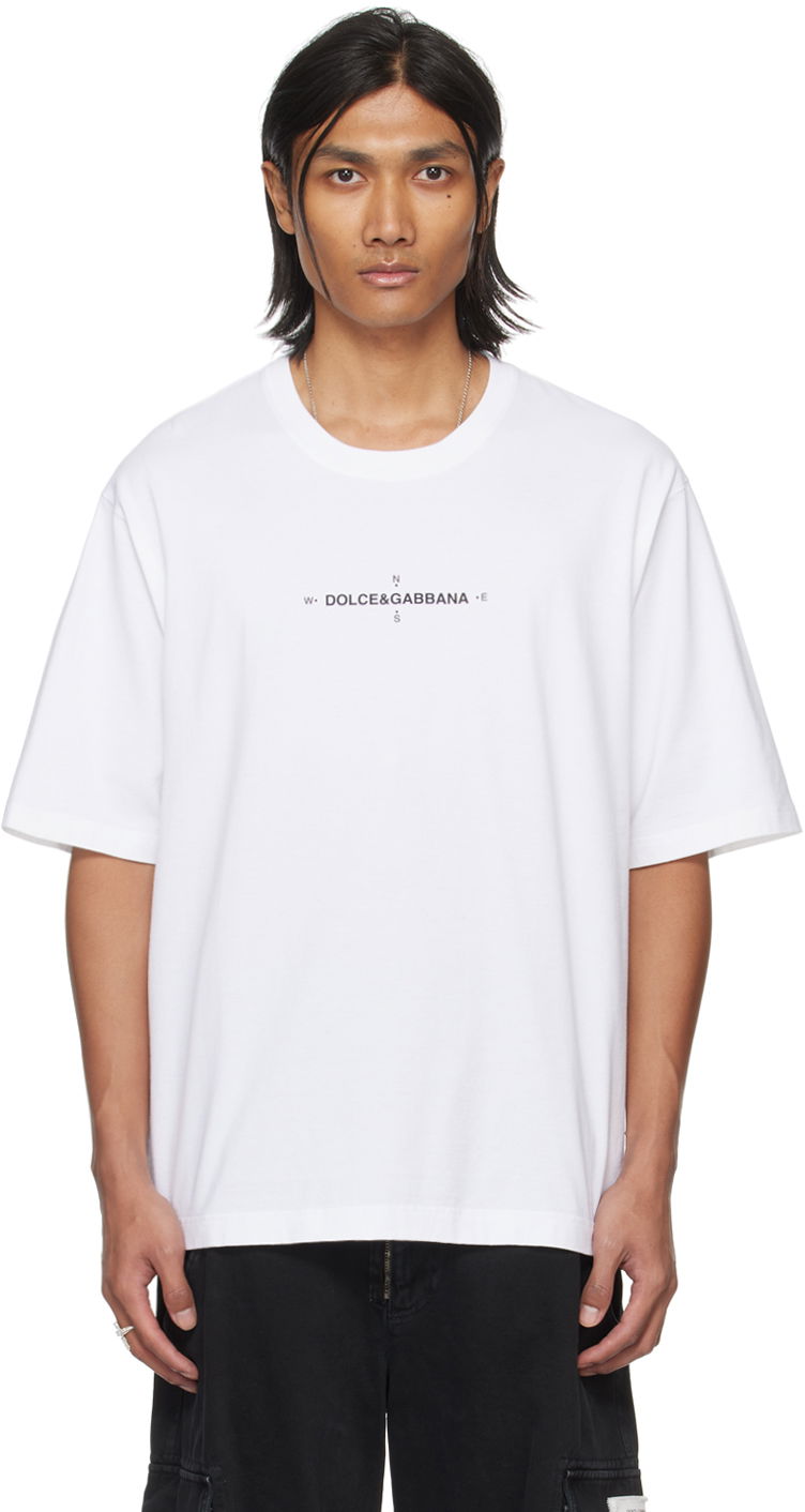 T-paita Dolce & Gabbana Marina T-Shirt Valkoinen | G8PB8TG7K4W