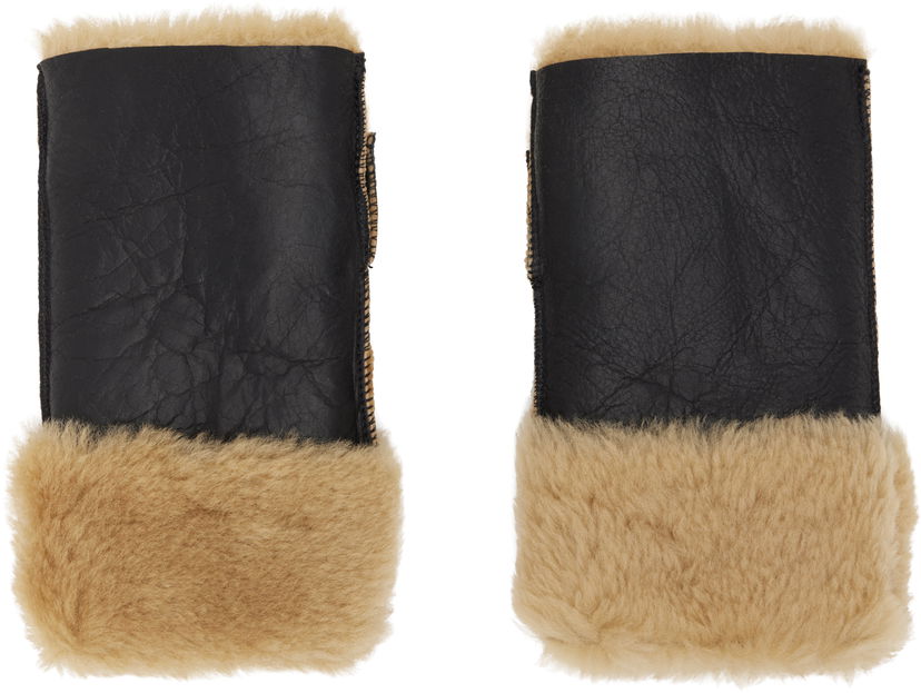 Käsineet OUR LEGACY Our Legacy Blizzard Shearling Gloves Musta | A4258BNS
