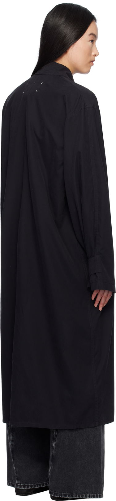 Takit Maison Margiela Black Peached Trench Coat Musta | S51AH0184 M35137, 2