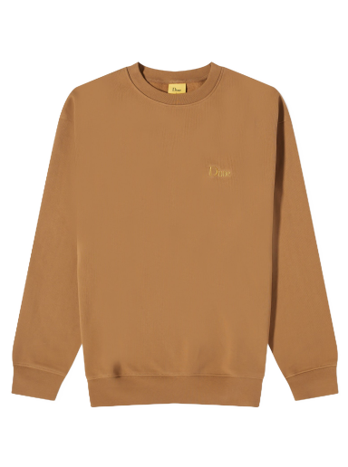 Huppari Dime Classic Small Logo Crew Sweat Ruskea | DIME23D1F18-CAP
