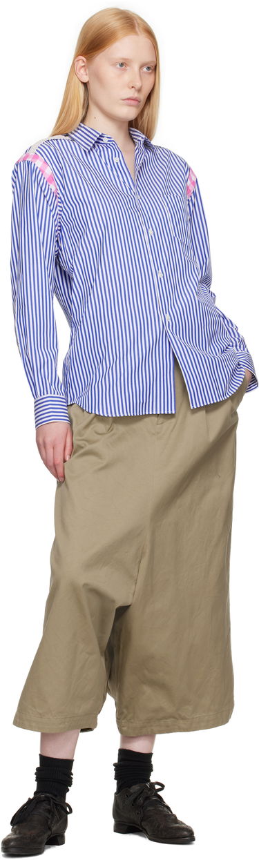 Shortsit Comme des Garçons Comme des Garçons Cotton Twill Garment Washed Trousers Beige | RO-P011-051-1, 3