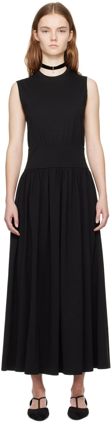 Mekko TOTEME Sleeveless Midi Dress Musta | 242-WRD1783-FB0093