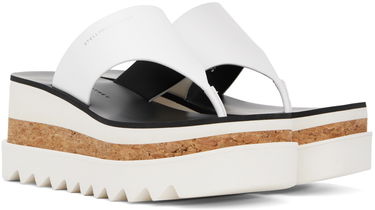 Tennarit ja kengät Stella McCartney Sneak-Elyse Platform Thong Sandals Valkoinen | 810362AP00P0, 3