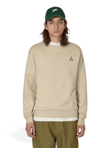 Huppari Jordan Essentials Fleece Crew Beige | DQ7520-206