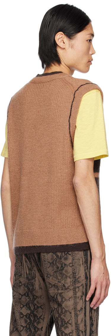 Villapaita Paul Smith Paul Smith Commission Edition Striped Knit Vest Ruskea | M1R-306Y-L02195-64, 2