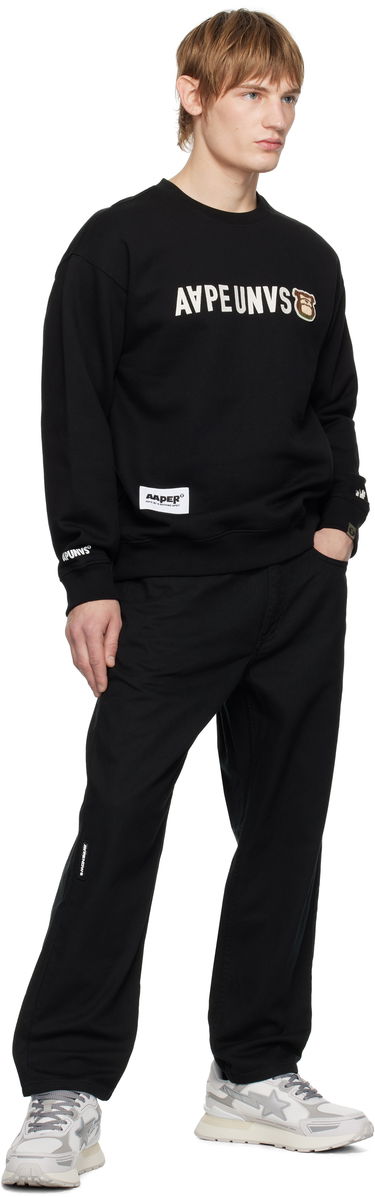 Huppari AAPE by A Bathing Ape AAPE by A Bathing Ape 'AAPER' Crewneck Sweatshirt Musta | AAPSWMB379XXNBKX, 3